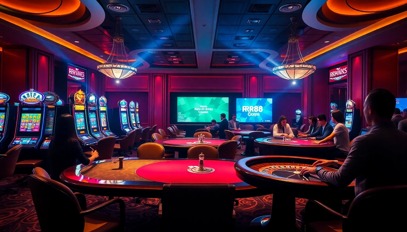 Experience high-stakes betting at rr88com with vibrant casino tables and engaging gameplay.