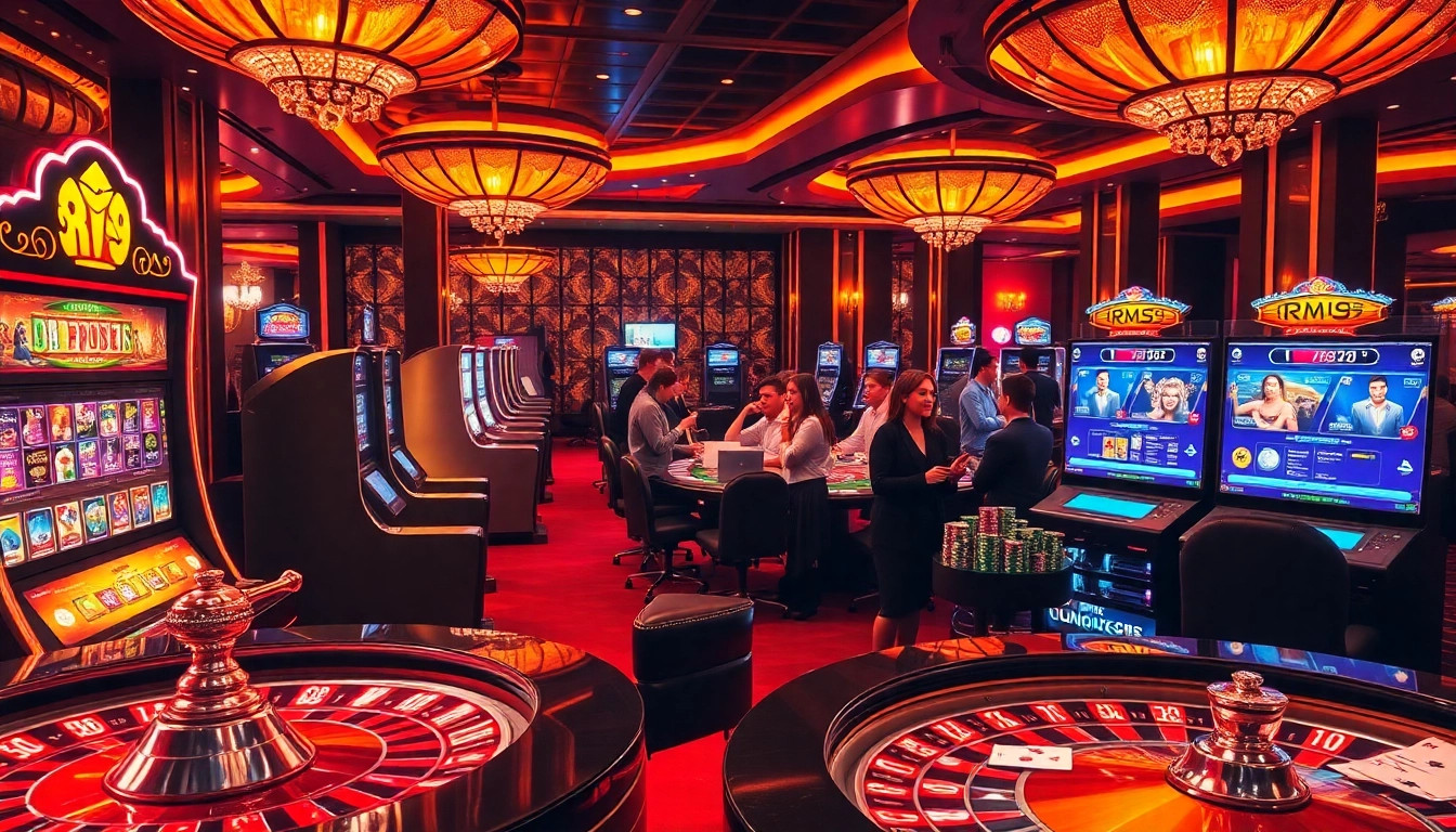 Winning bets on the exciting gambling platform at https://rr99.it.com/, showcasing a vibrant casino atmosphere.