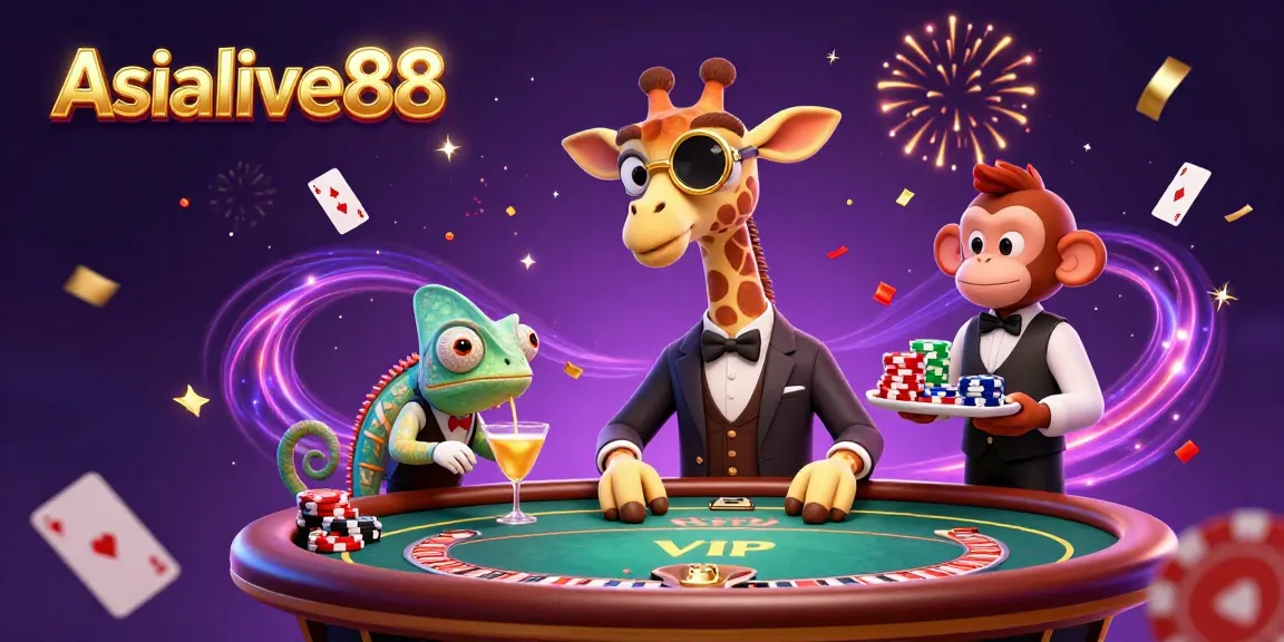Experience the excitement of live casino play with Asialive88 featuring interactive characters and rich game elements.