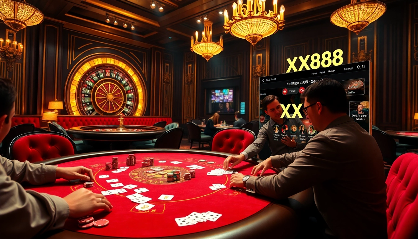Experience high-stakes gaming at https://xx88.se.net with vibrant casino elements and poker action.