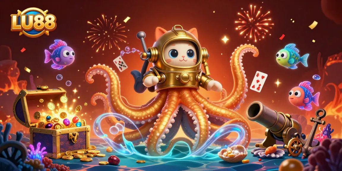 LU88 immerses players in a vibrant underwater casino realm filled with treasures, entertainment, and excitement.