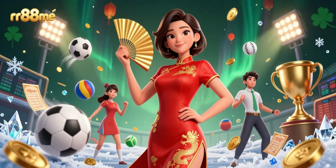 Experience thrilling gaming at rr88me with vibrant elements and stunning visuals in this casino scene.
