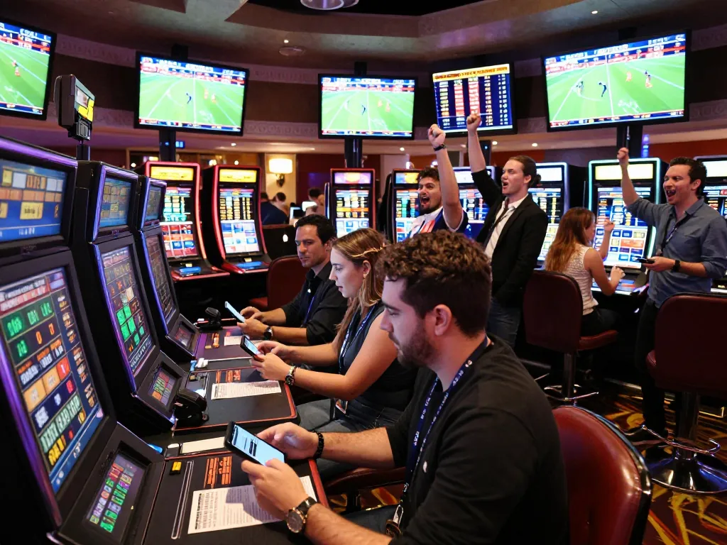 Xoilac engages bettors in a lively sports betting atmosphere with dynamic odds and fans.