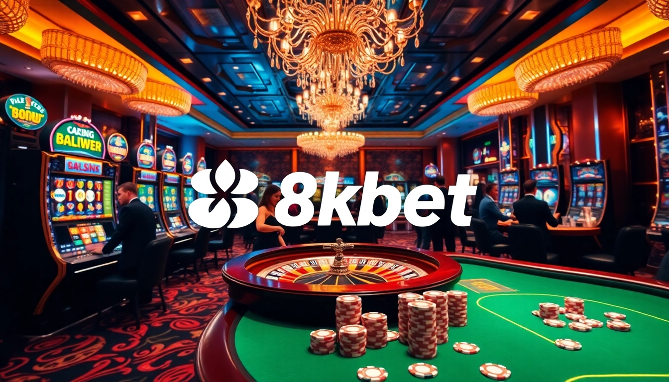 Players enjoying games at 8kbet casino, showcasing excitement and winning opportunities.