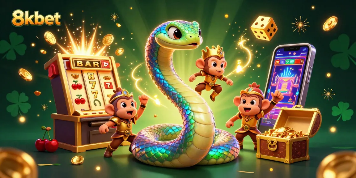 Spin and win with 8kbet’s vibrant gaming experience featuring colorful characters and slots.