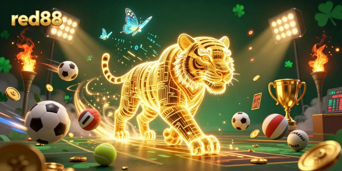 Engage with red88's thrilling sports betting experience featuring vibrant visuals and dynamic game elements.