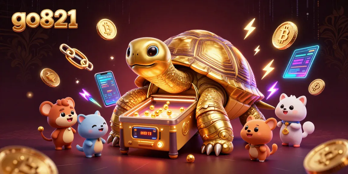 Experience the excitement at go821's gaming world with vibrant crypto-themed carnival joy.