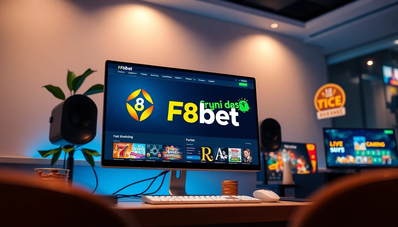 Engaging interface of F8bet showcasing online betting and gaming options.