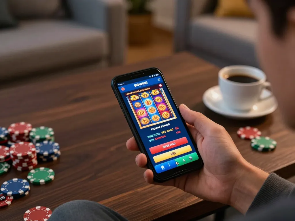 Experience thrilling gameplay on 98win9 with mobile casino app in cozy atmosphere.