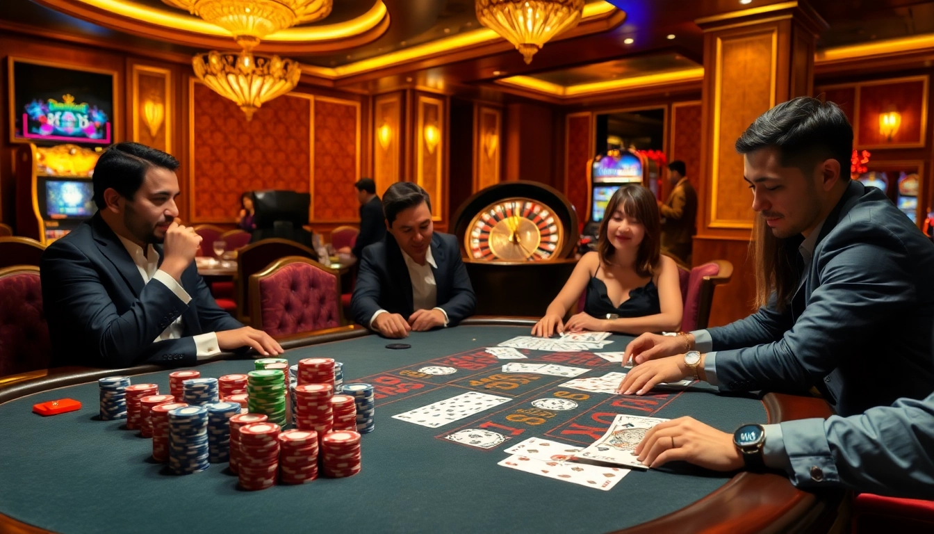 DAGA88 streamlines the excitement of online gambling with vibrant casino visuals, luxury tables, and poker action.