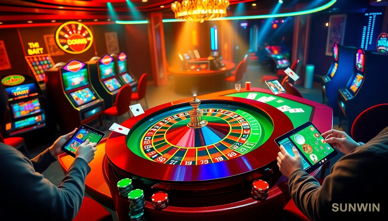 TẢI SUNWIN to experience the thrill of online gambling with vibrant games and engaging visuals.