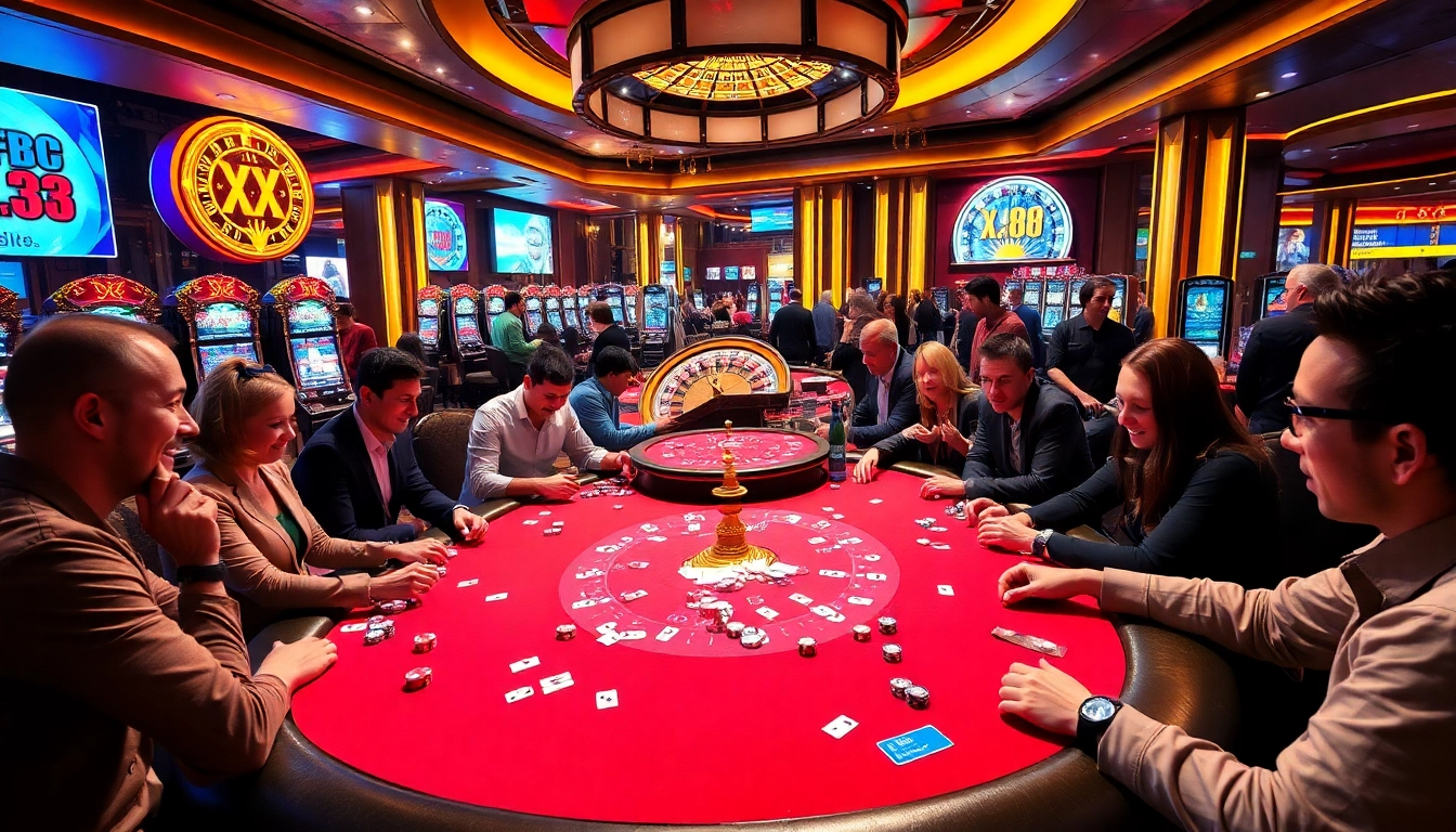 Experience thrilling poker action at XX88 casino with luxurious gaming atmosphere.