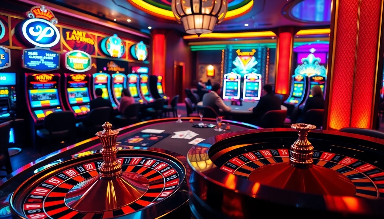 Players strategizing at a poker table with vibrant casino elements at https://56win.sale/.