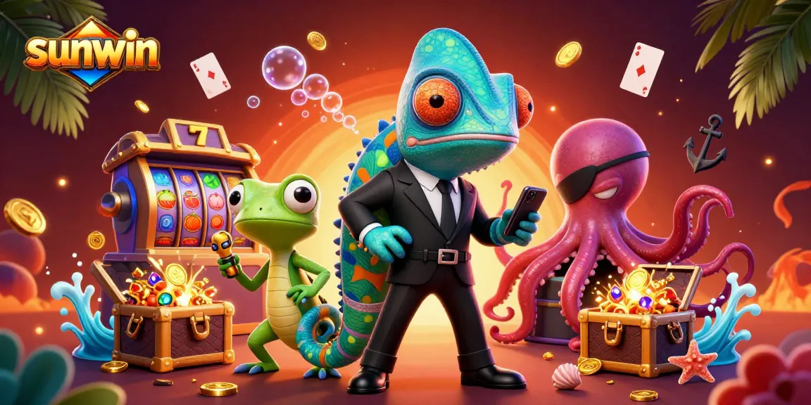 Engage with sunwin's vibrant casino theme featuring dynamic characters and rich gaming elements.