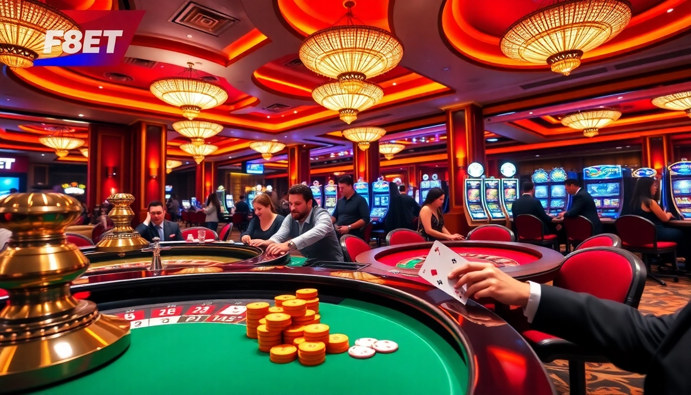 Experience thrilling wins at F8BET with vibrant casino tables and exciting gameplay.