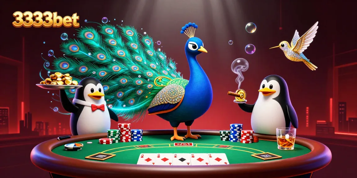 Experience the vibrant gaming adventure with 3333bet's exciting casino elements and characters.