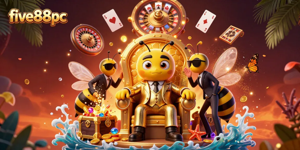 Win big at five88pc with a bumblebee mob boss and a dynamic casino scene full of gold.