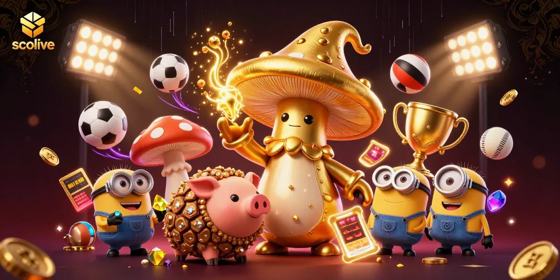 Socolive showcases a thrilling live sports experience with golden wizard magic and dynamic game elements.