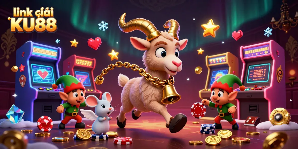 link vào KU88 engages players with lively 3D characters in an animated gambling scene filled with action.