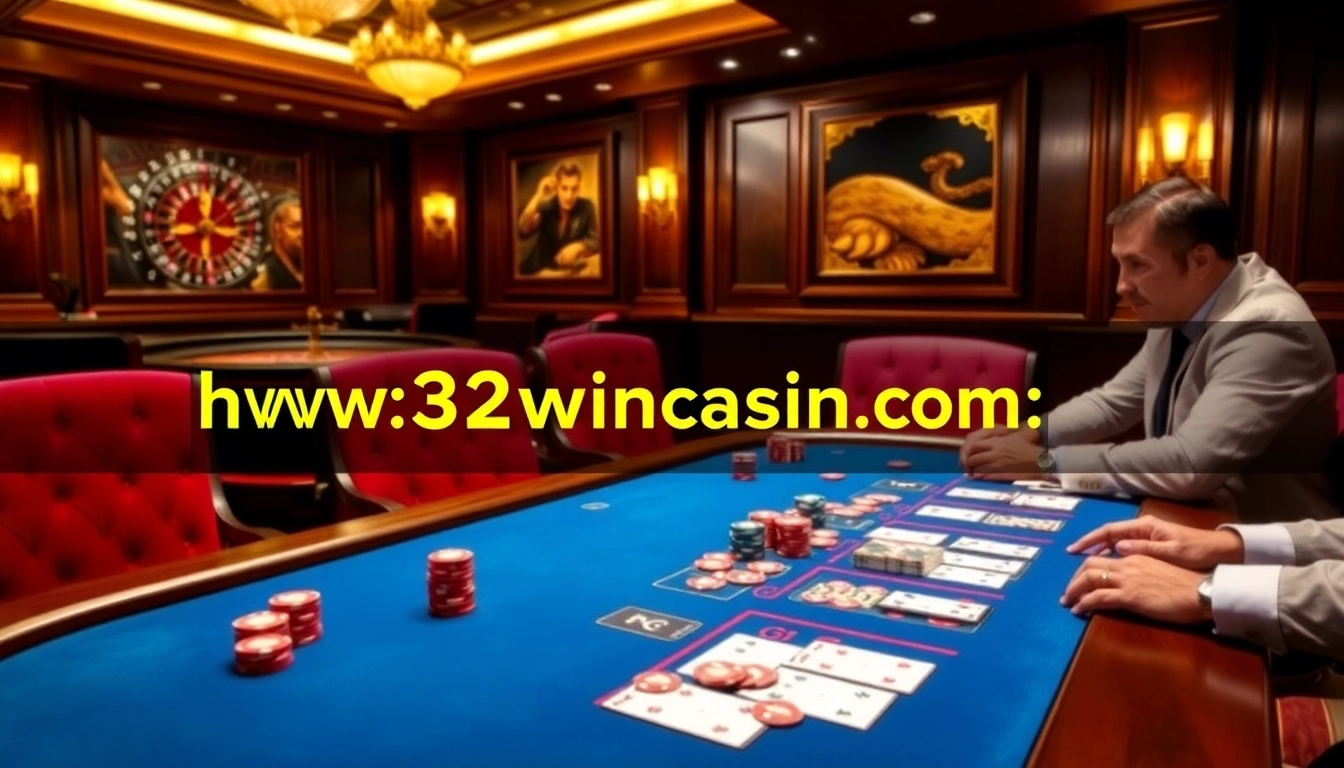 Experience high-stakes gaming at https://32wincasino.com/ with vibrant poker tables and thrilling action.
