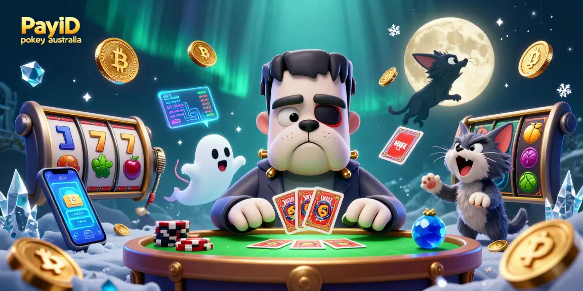Win big with PayID pokies Australia, showcasing festive gaming dynamics in a captivating 3D illustration.