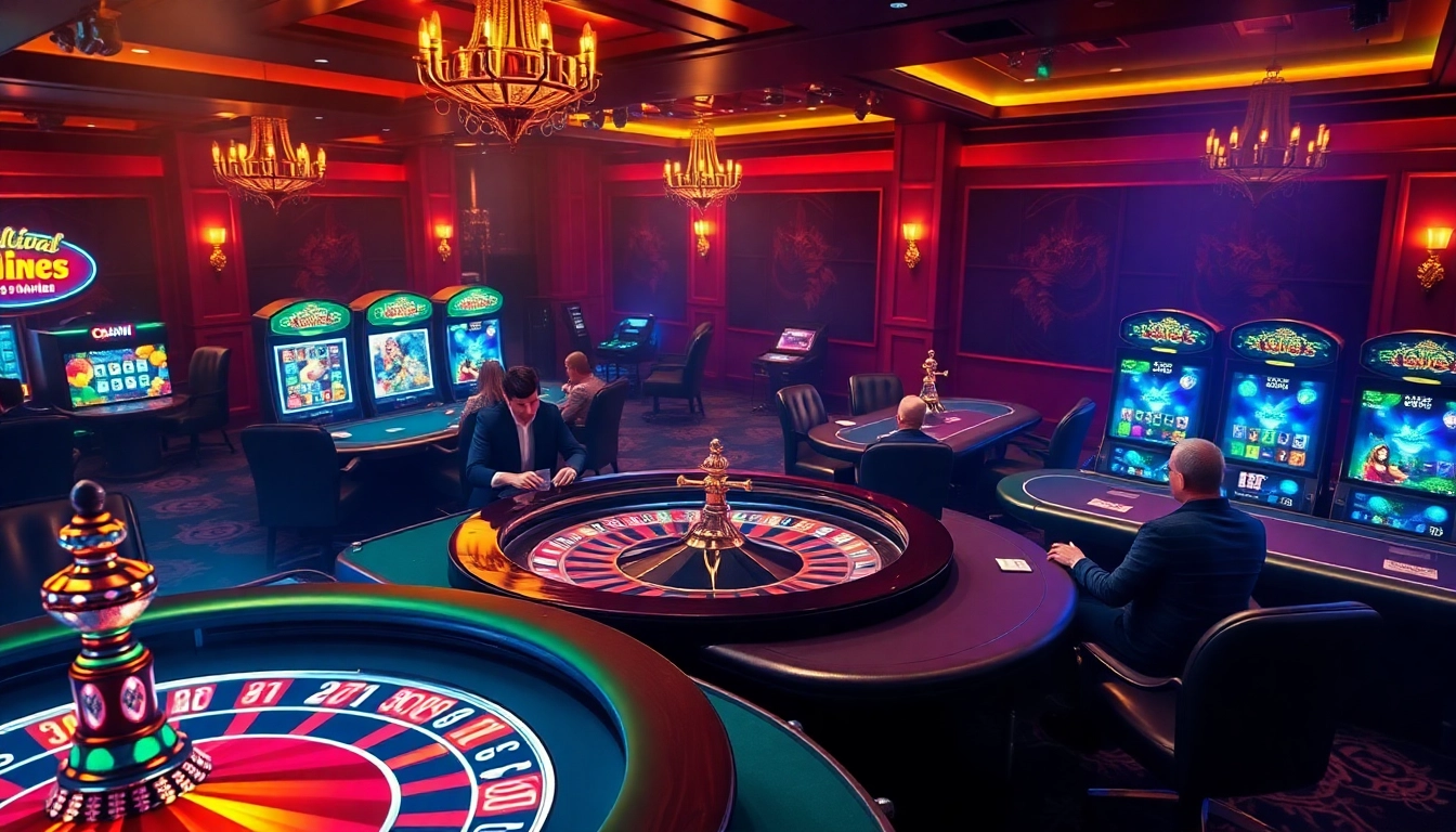 Play exciting games at ok365t.fit with poker tables and vibrant slot machines.