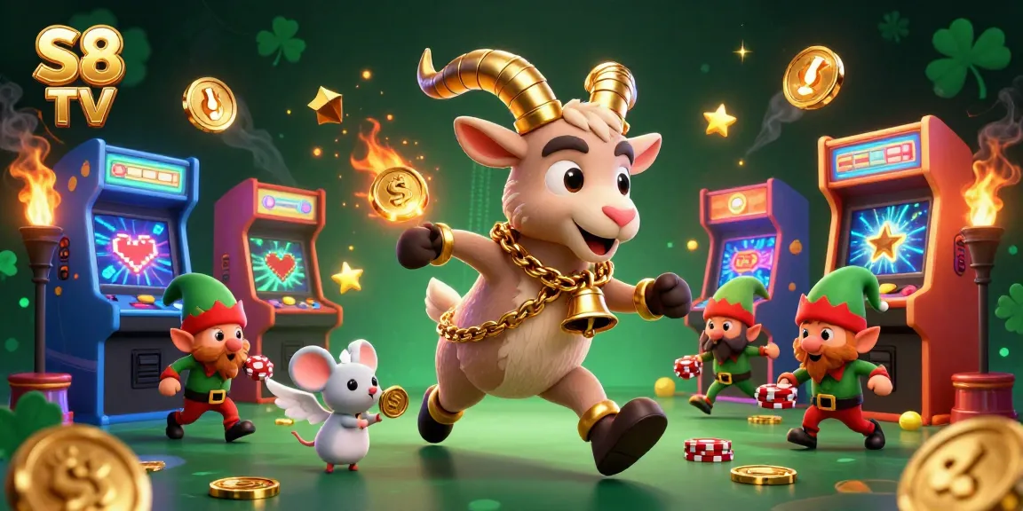 S8 TV delivers an engaging fantasy horror casino with a unique 3D scene showcasing cartoon characters in a lively atmosphere.