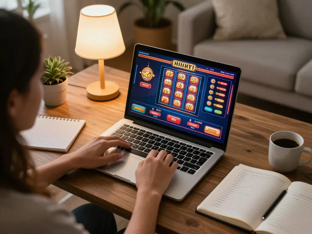 Engaging gameplay on trang chủ 789bet with a player intensely focused on the online casino interface.