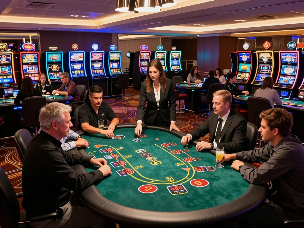Experience thrilling blackjack action at HM88's vibrant casino floor