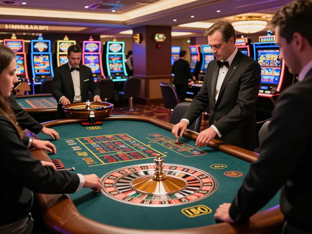 Engaged players at roulette tables create excitement at sky 88 casino venue