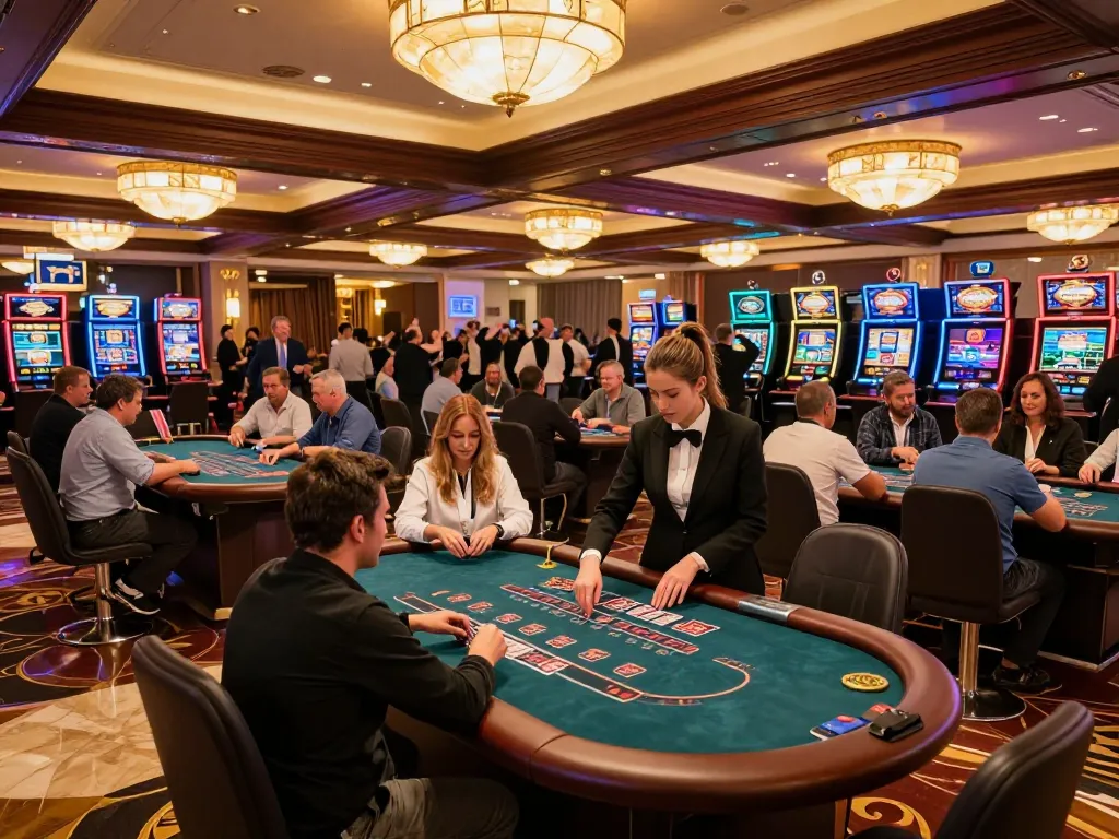 Players enjoying a dynamic blackjack game at 789club casino, showcasing excitement and premium gaming