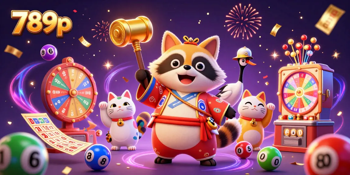 Experience thrilling rewards with 789p's colorful casino scene featuring dynamic game elements.