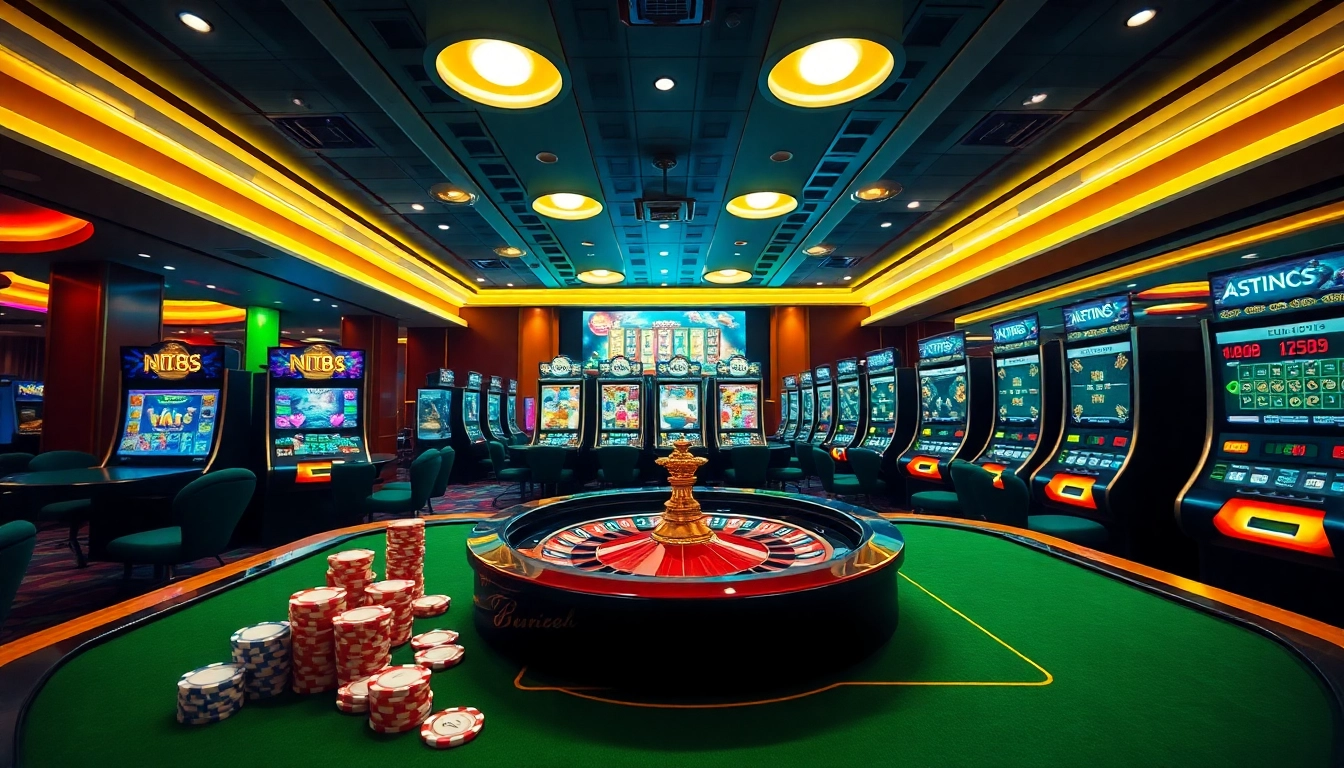 Experience thrilling online gaming at https://nk88s.net/ with vibrant casino tables and engaging slot machines.