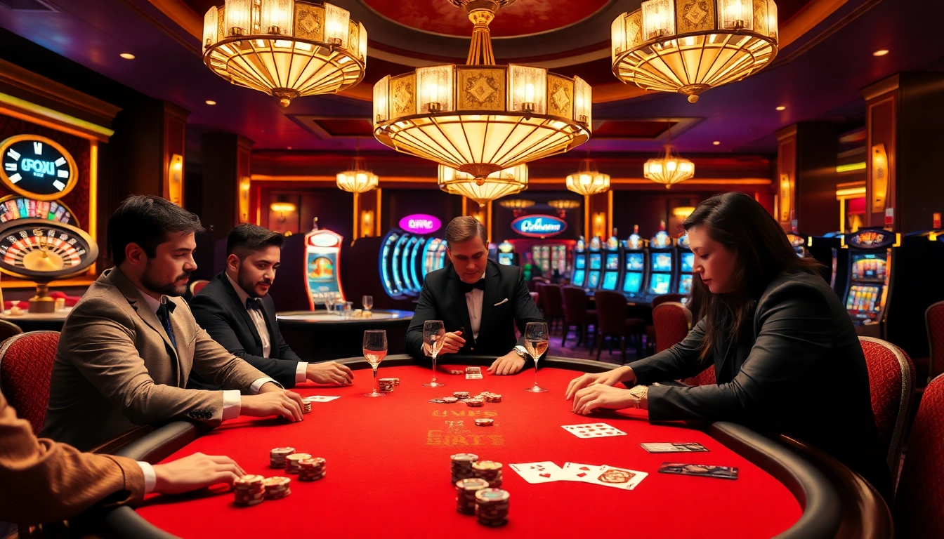 Experience thrilling gameplay at https://8day.reisen/ with luxurious poker tables, vibrant slot machines, and high-stakes excitement.
