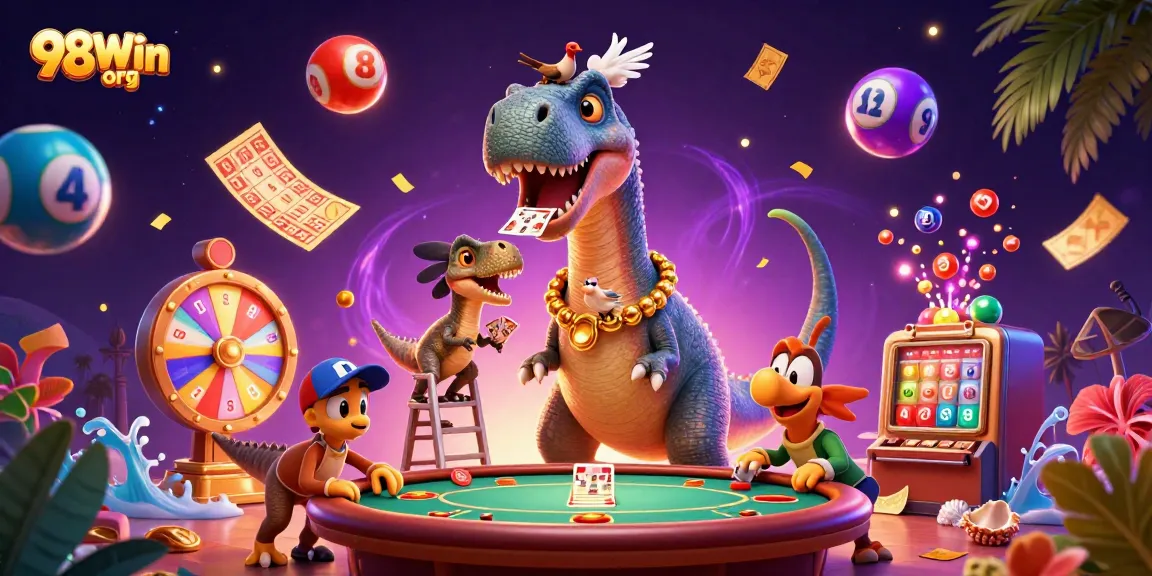 Engage in thrilling gameplay at 98Win org with a vibrant casino scene full of excitement.