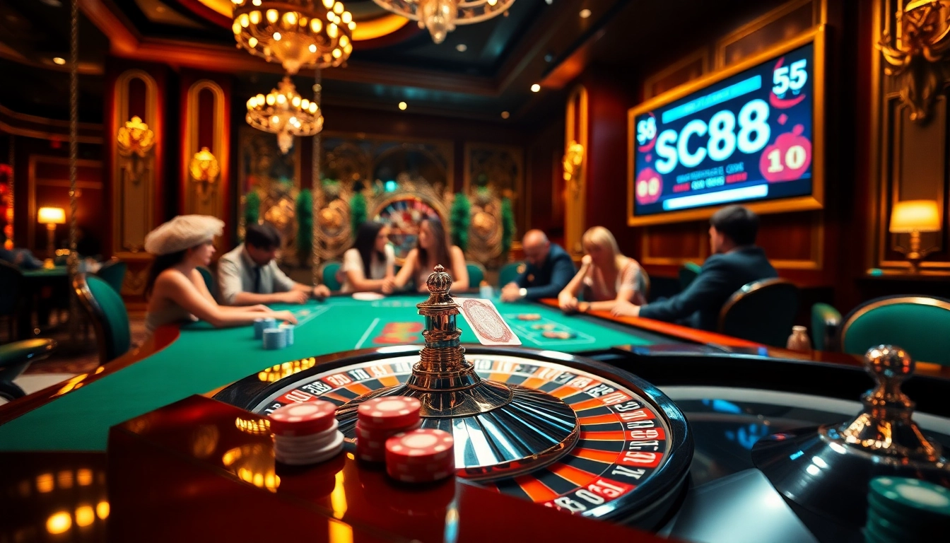 Experience the thrill of SC88 poker action with lively players and high-stakes excitement.