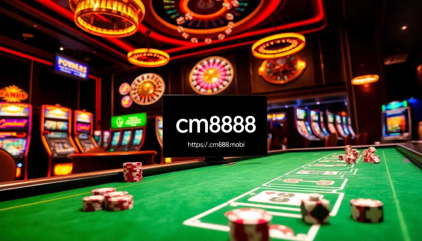 Players strategizing at a live dealer game table featuring the brand https://cm888.mobi/ with colorful poker chips.