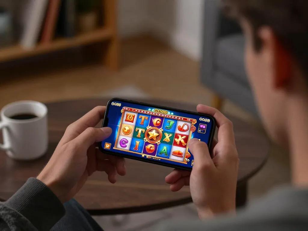 Engaging gameplay on the GO88 app showcasing animated slot machine action
