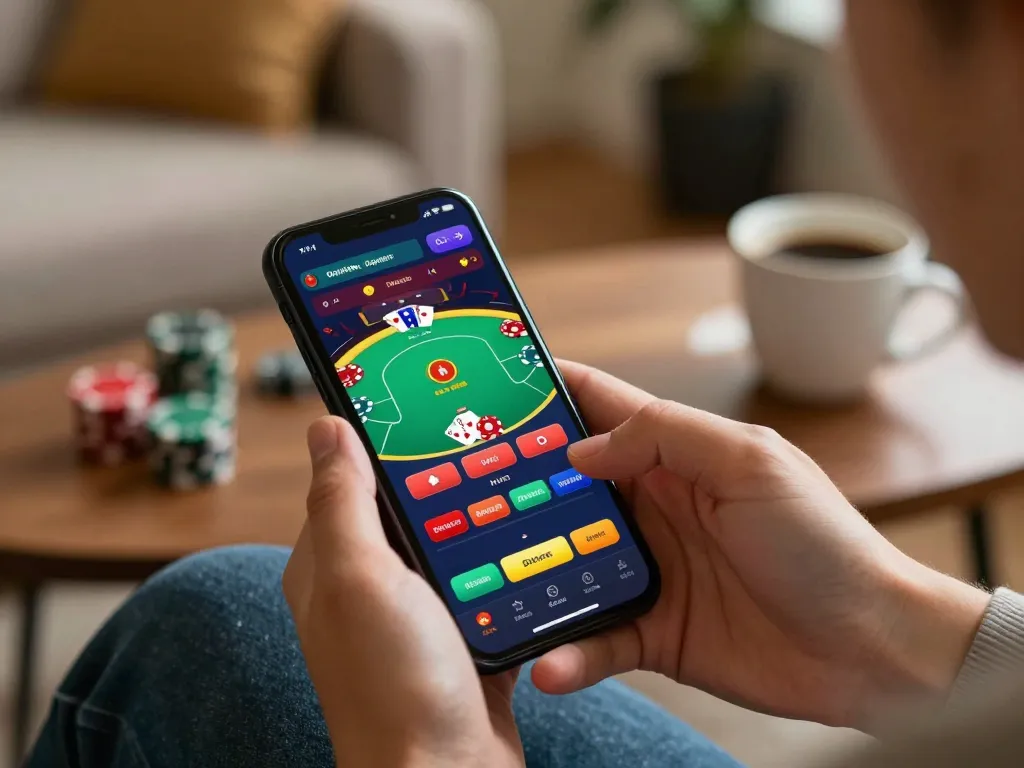 Enjoying engaging gameplay on the trang chủ hm88 app with vibrant poker graphics on a smartphone screen