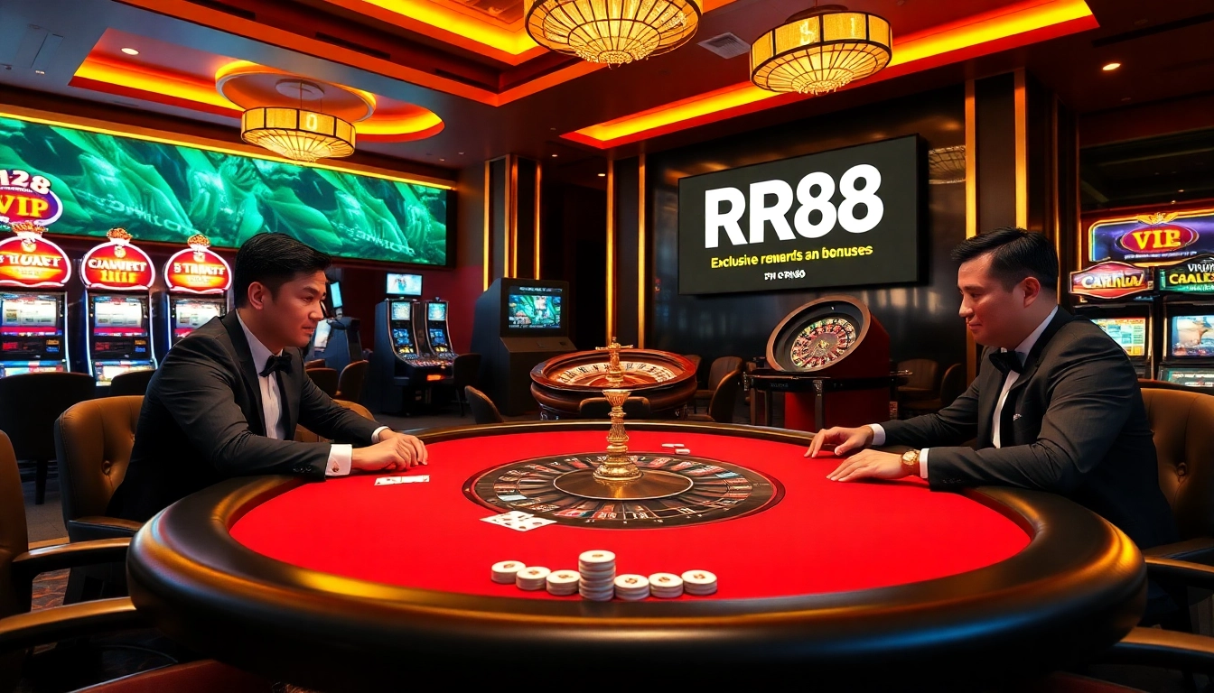 Experience the thrill of RR88 VIP gaming at a luxurious poker table adorned with exclusive rewards.