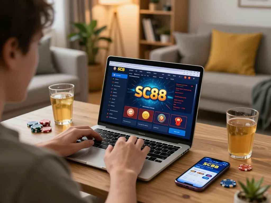 Savoring the thrill of online gambling at Trang chủ SC88 with a dynamic gaming setup