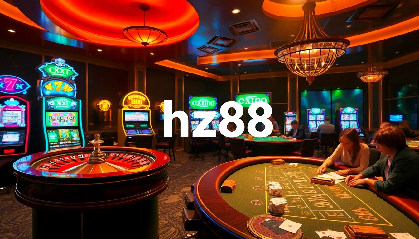 Experience the thrill of winning at hz88 casino with roulette, slot machines, and poker excitement.