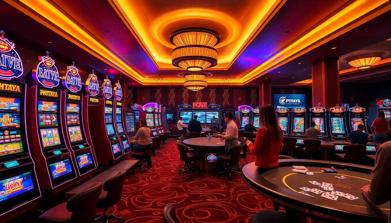 PHTAYA enhances the casino experience with engaging slot machines and professional gaming tables.