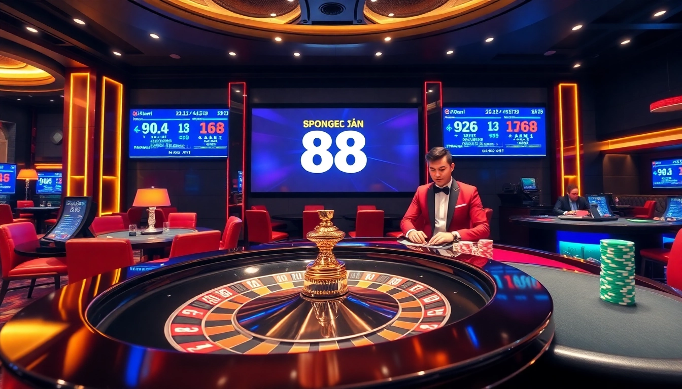 Betting action featuring tỷ lệ kèo bóng đá 88 in a high-stakes casino environment