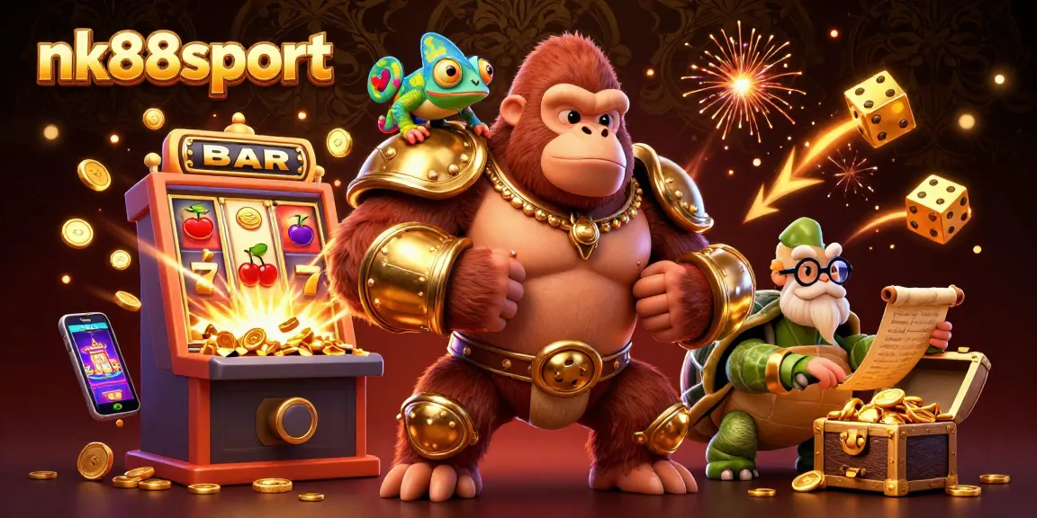 Experience the thrilling world of nk88sport with a dynamic casino scene featuring jackpot excitement.