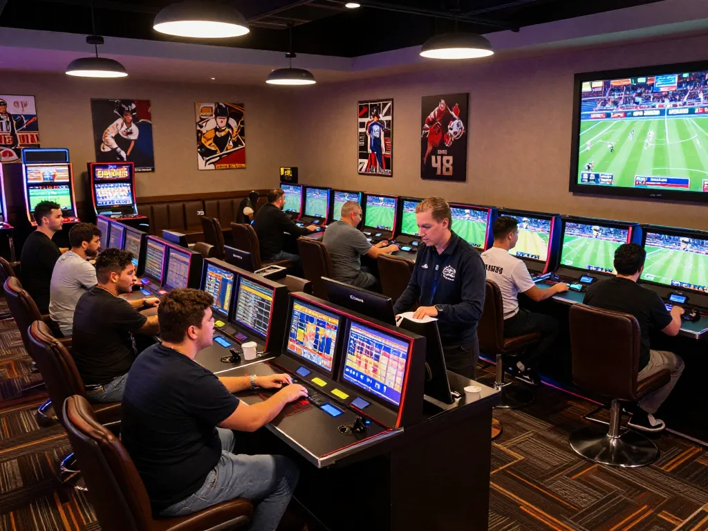 Experience the thrill of placing bets at link mm88 in a lively casino sports lounge.