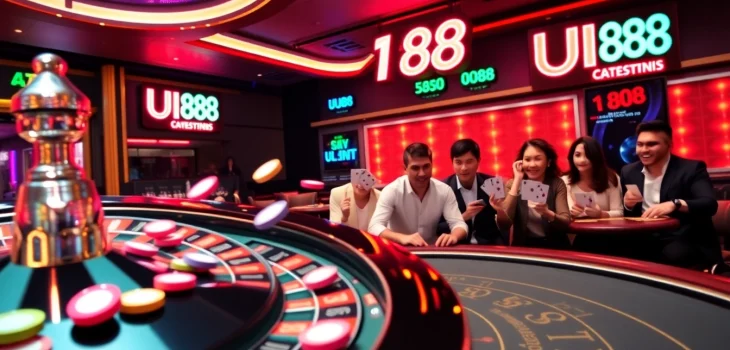 Experience thrilling gameplay at UU88 with vibrant casino elements and high-stakes excitement.