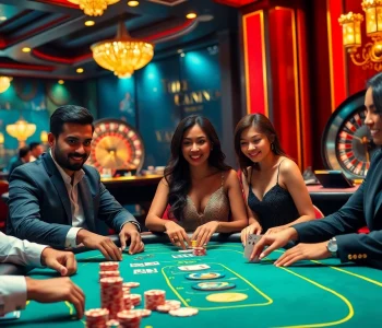 Players eagerly wager at the poker table, showcasing excitement while gambling at https://s666hn.com/.
