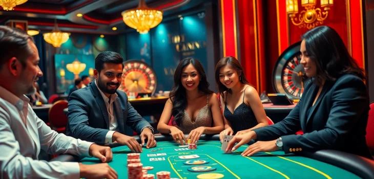 Players eagerly wager at the poker table, showcasing excitement while gambling at https://s666hn.com/.