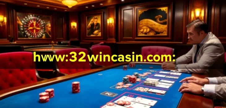 Experience high-stakes gaming at https://32wincasino.com/ with vibrant poker tables and thrilling action.
